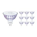 Fordelspakke 10x Philips Master Value LED Spot GU5.3 MR16 5.8W 450lm 60D - 927 ekstra varm hvid | bedste farvegengivelse - dæmpbar - erstatter 35W