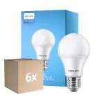 Fordelspakke 6x Philips Corepro LED Pære E27 Pære matt 10W 1055lm - 827 ekstra varm hvid | erstatter 75W