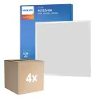 Fordelspakke 4x Philips LED Panel CoreLine RC132V 26W 3600lm - 840 Kold Hvid | 60x60cm - UGR 